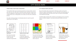 Desktop Screenshot of cityradiusmaps.com